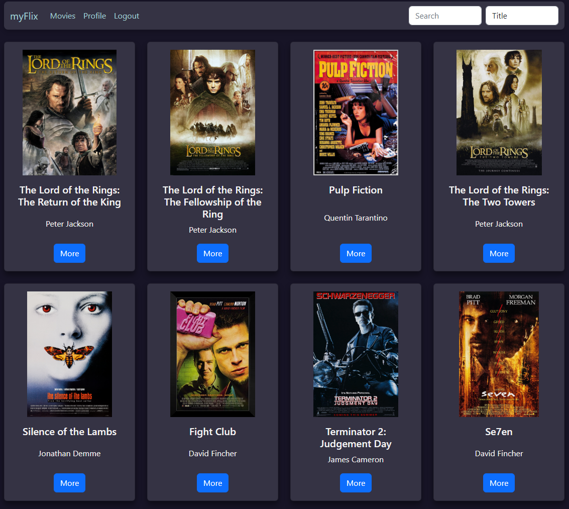 myFlix App using React